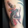 Snake and dagger